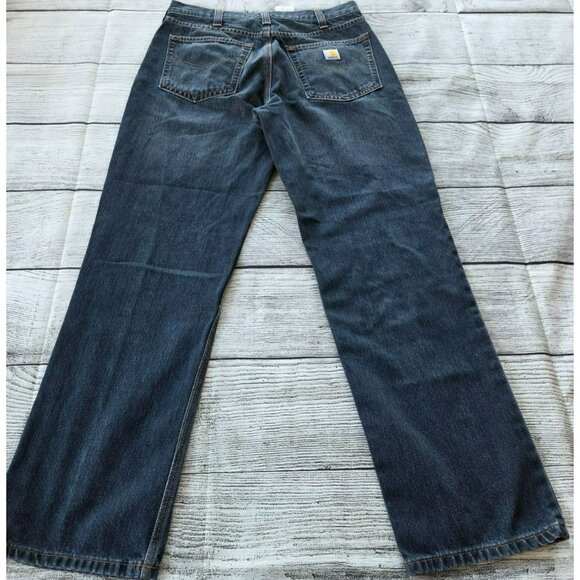 Carhartt Men's Jeans Relaxed Fit Dark Wash Size 34x32 - Picture 3 of 9
